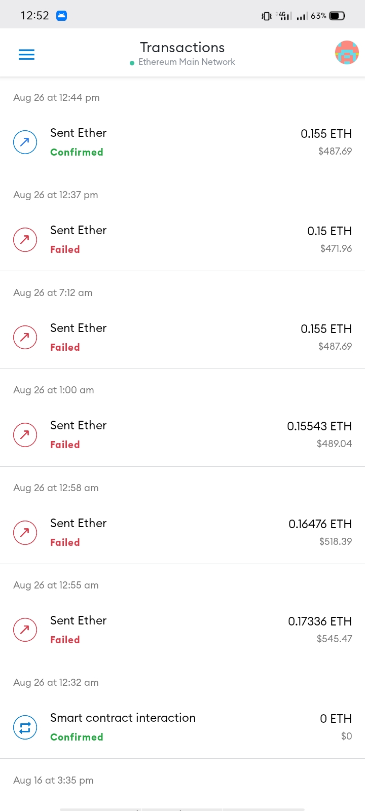 i rejected a transaction and now my ethereum is gone metamask